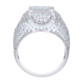 925 Sterling Silver Mens Cubic-Zirconia Fashion Ring Size 8