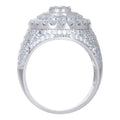 925 Sterling Silver Mens Cubic-Zirconia Fashion Ring Size 10
