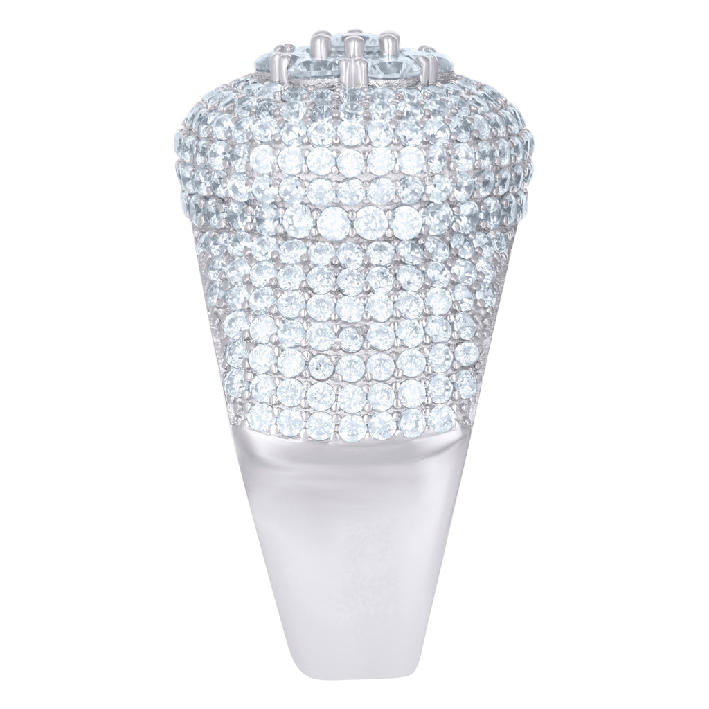 925 Sterling Silver Mens Cubic-Zirconia Fashion Ring