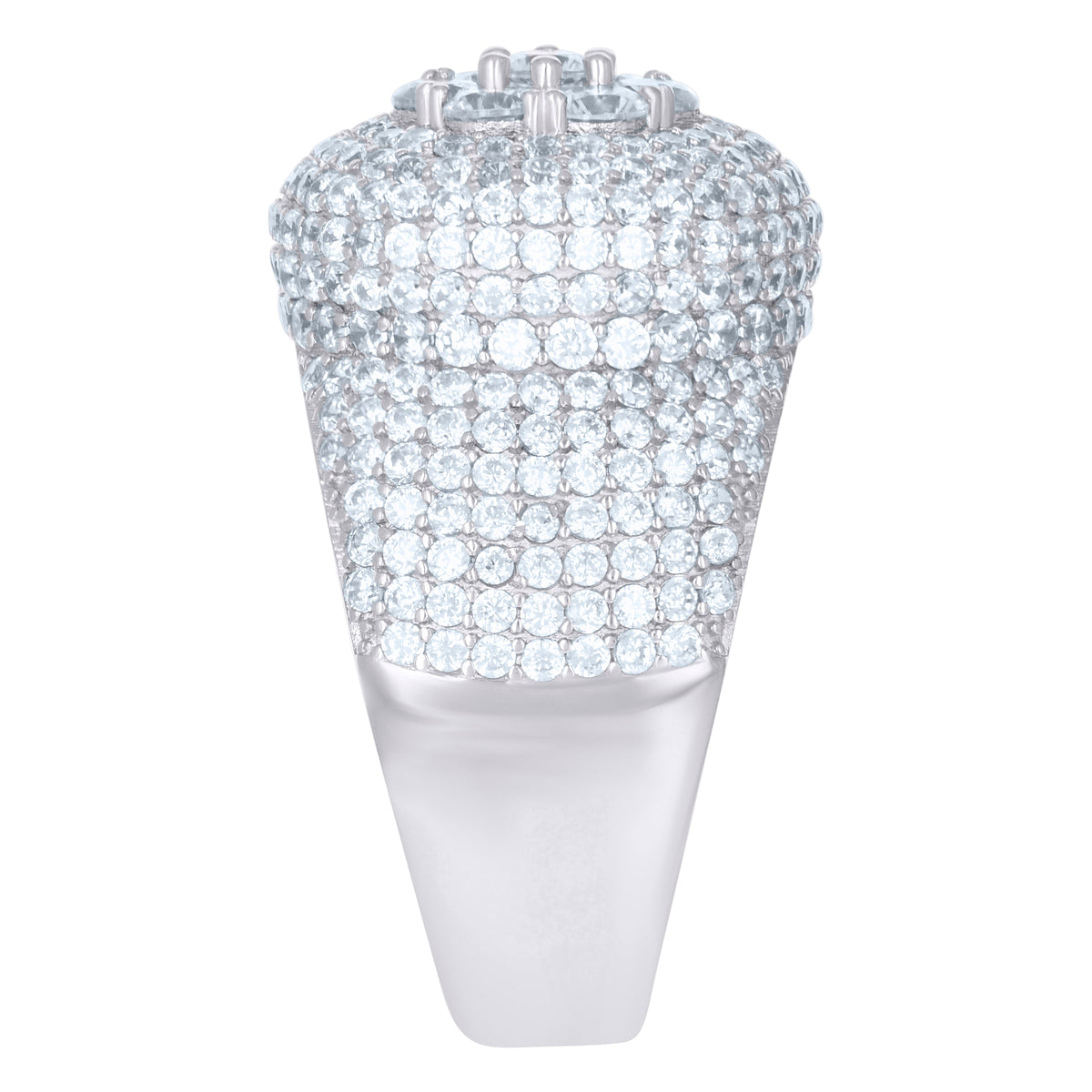925 Sterling Silver Mens Cubic-Zirconia Fashion Ring