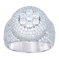 925 Sterling Silver Mens Cubic-Zirconia Fashion Ring Size 7