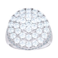 925 Sterling Silver Mens Cubic-Zirconia Fashion Ring Size 11