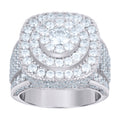 925 Sterling Silver Mens Cubic-Zirconia Fashion Ring