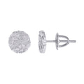 925 Sterling Silver Unisex Nugget Fashion Stud Earrings