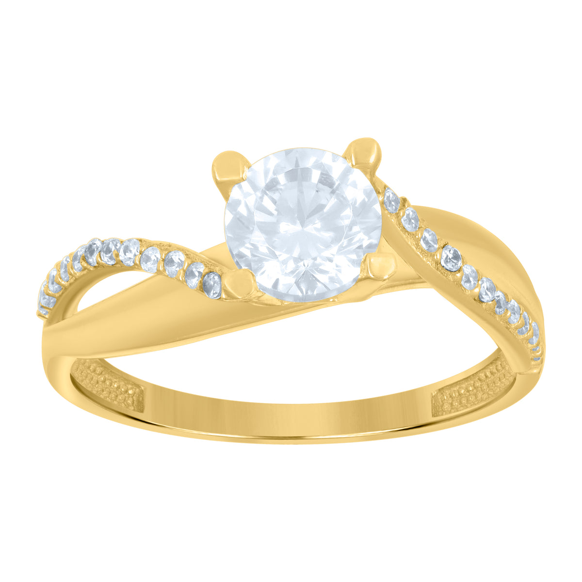 14K Gold Cubic Zirconia Ring