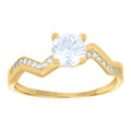 14K Gold Cubic Zirconia Ring