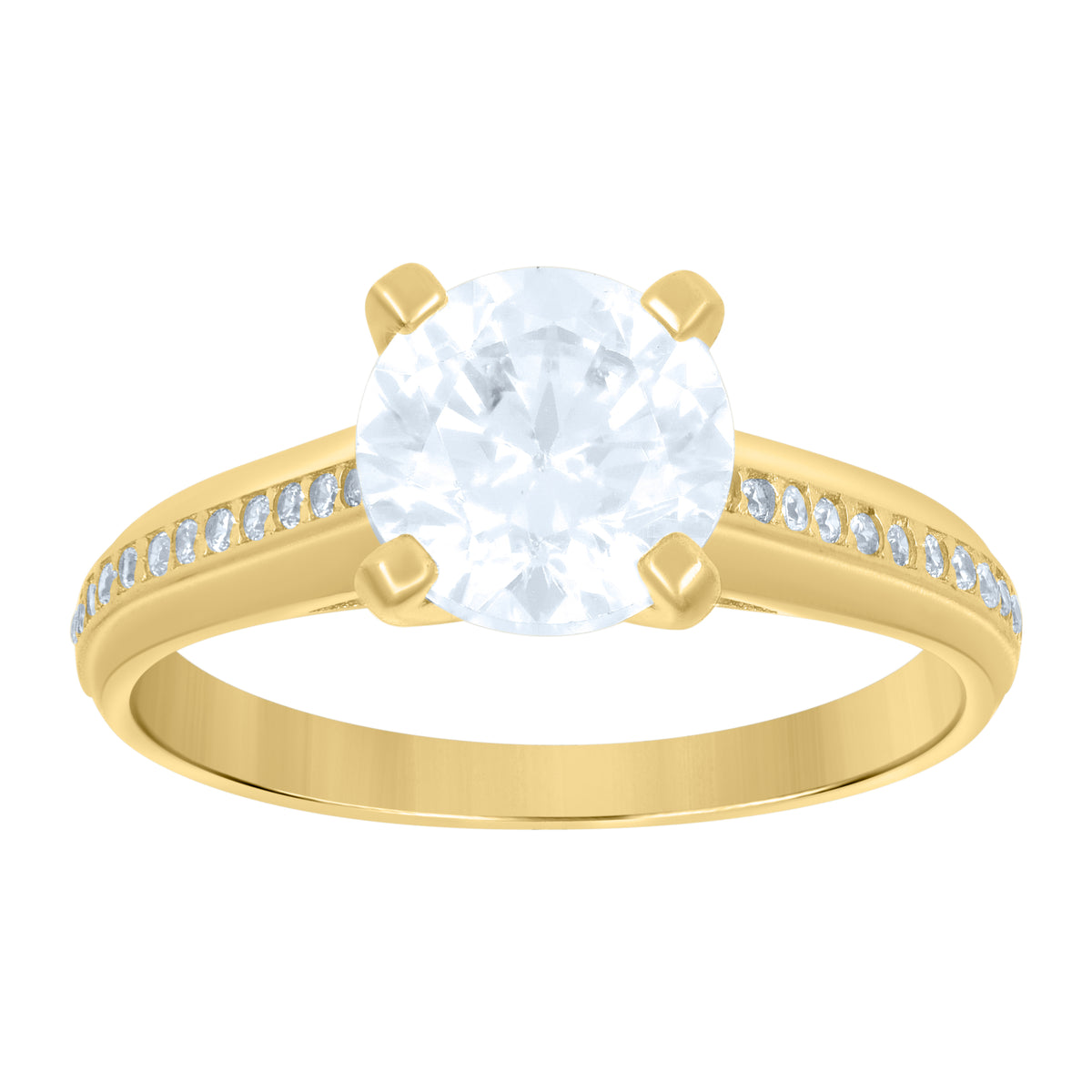 14K Gold Cubic Zirconia Ring