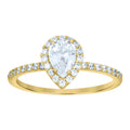 14K Gold Cubic Zirconia Ring