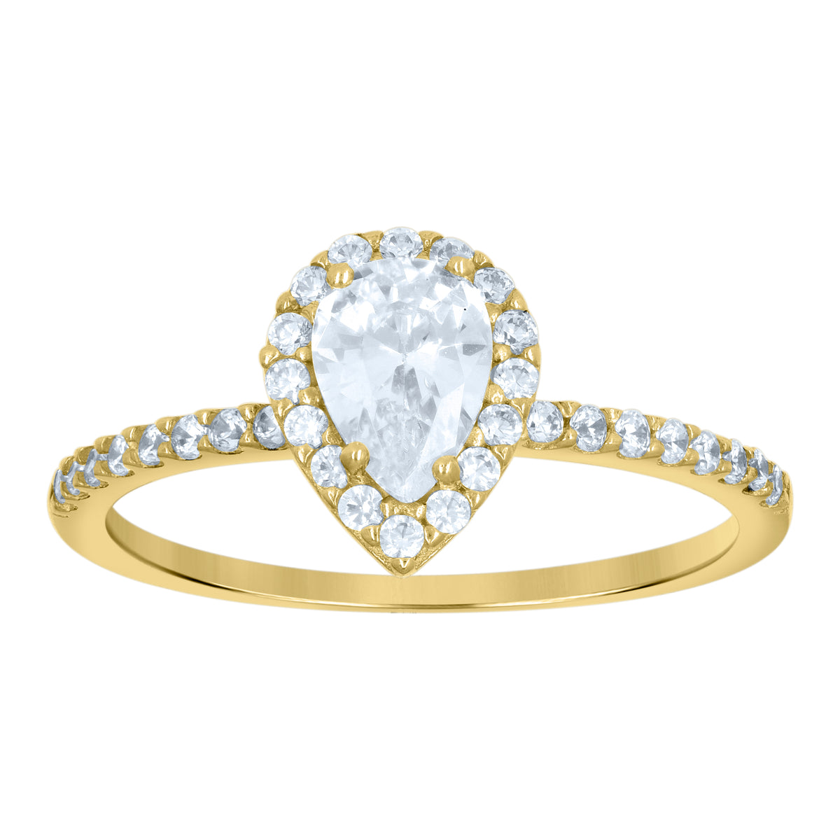 14K Gold Cubic Zirconia Ring