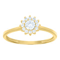 14K Gold Cubic Zirconia Ring