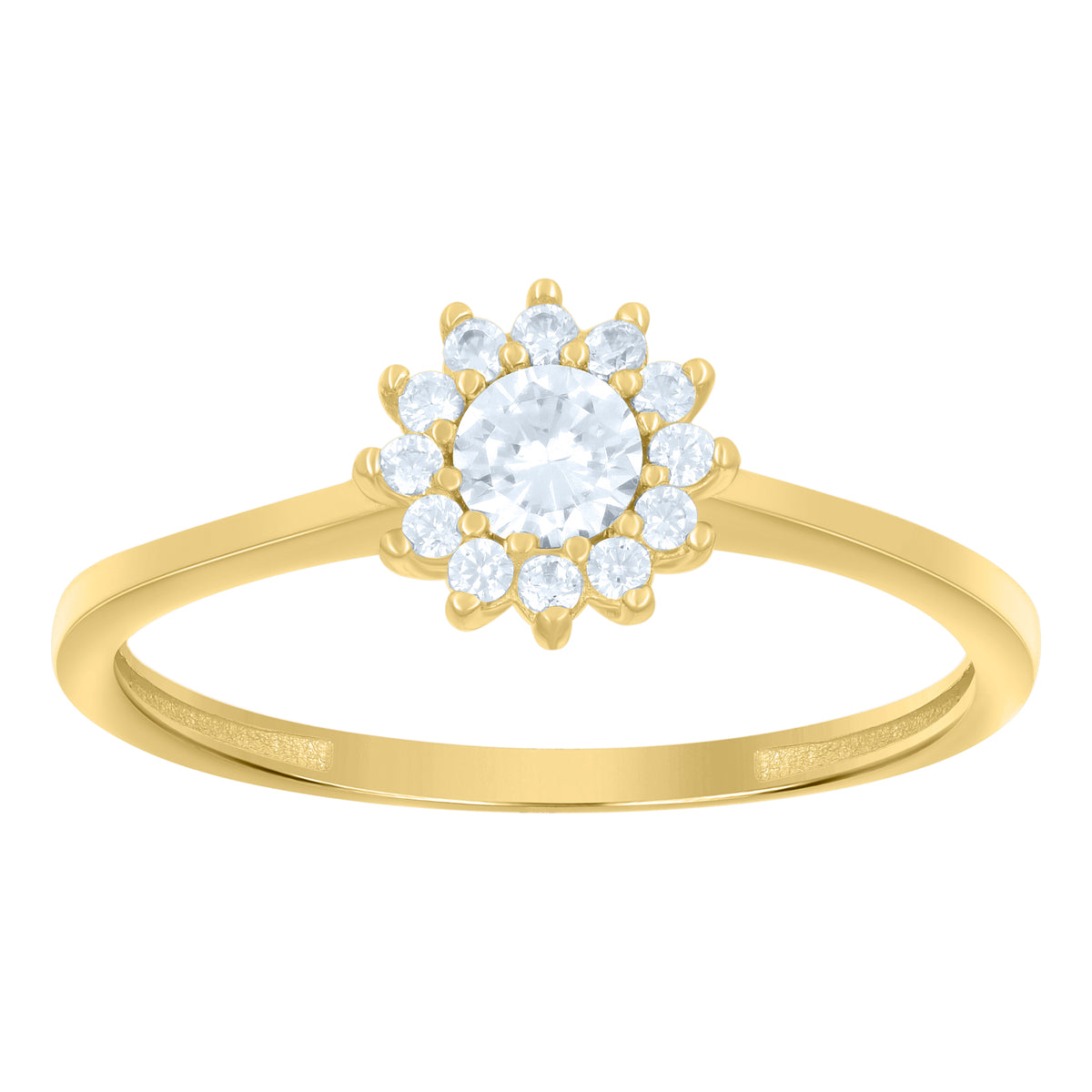 14K Gold Cubic Zirconia Ring