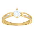 14K Cubic Zirconia Gold Ring