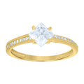 14K Gold Cubic Zirconia Ring
