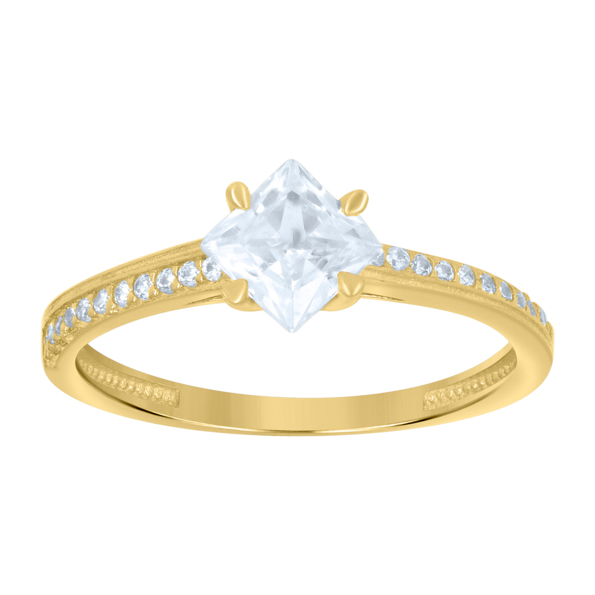 14K Gold Cubic Zirconia Ring