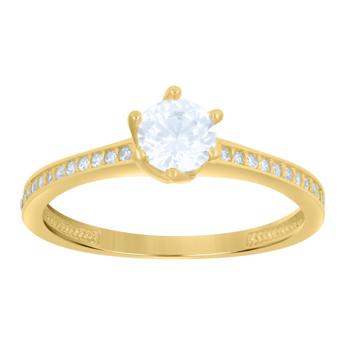 14K Gold Cubic Zirconia Ring