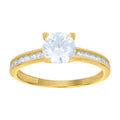 14K Gold Cubic Zirconia Ring