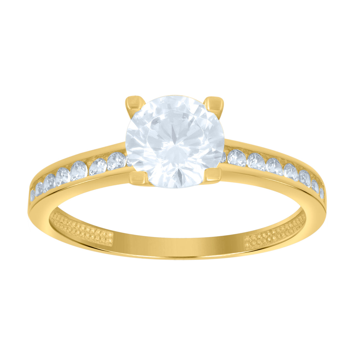 14K Gold Cubic Zirconia Ring
