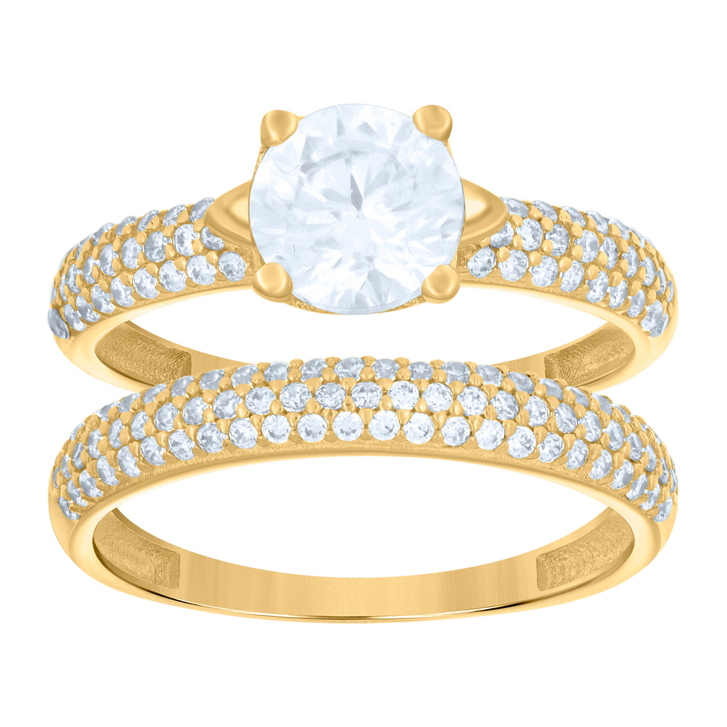 14K Gold Cubic Zirconia Ring
