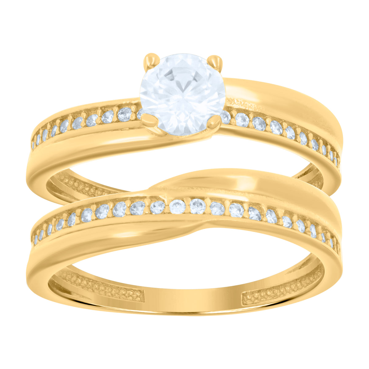 14K Gold Cubic Zirconia Ring