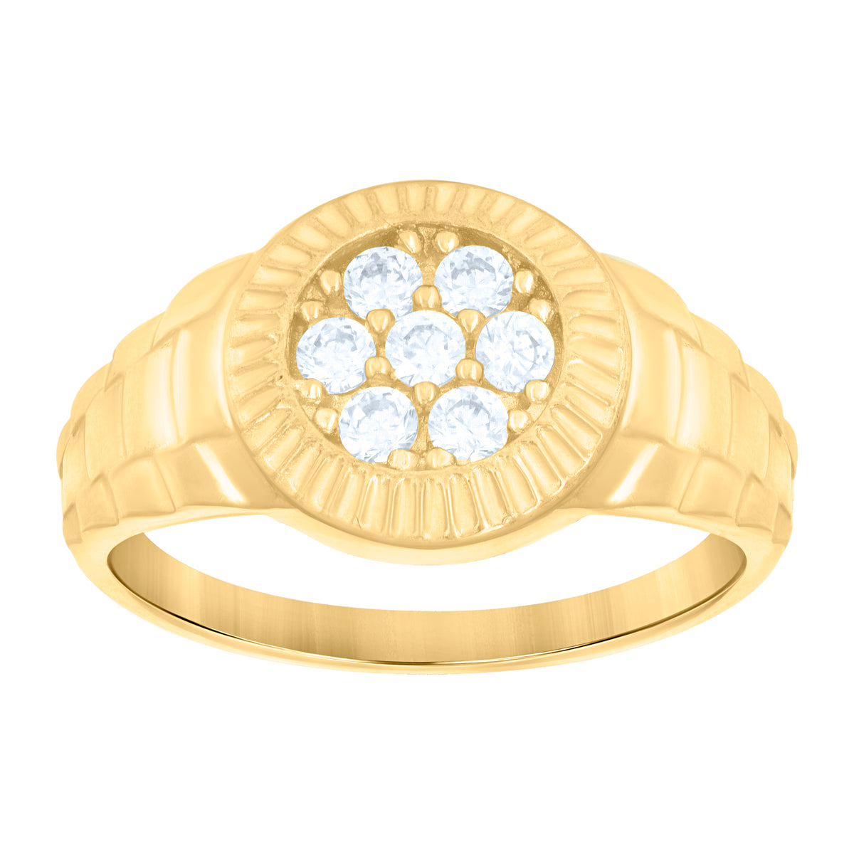 10K Yellow Gold Baby Cubic-Zirconia Fashion Ring