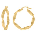 14K Gold Hoop Earrings 4mm-28