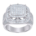 925 Sterling Silver Mens Cubic-Zirconia Fashion Ring Size 8