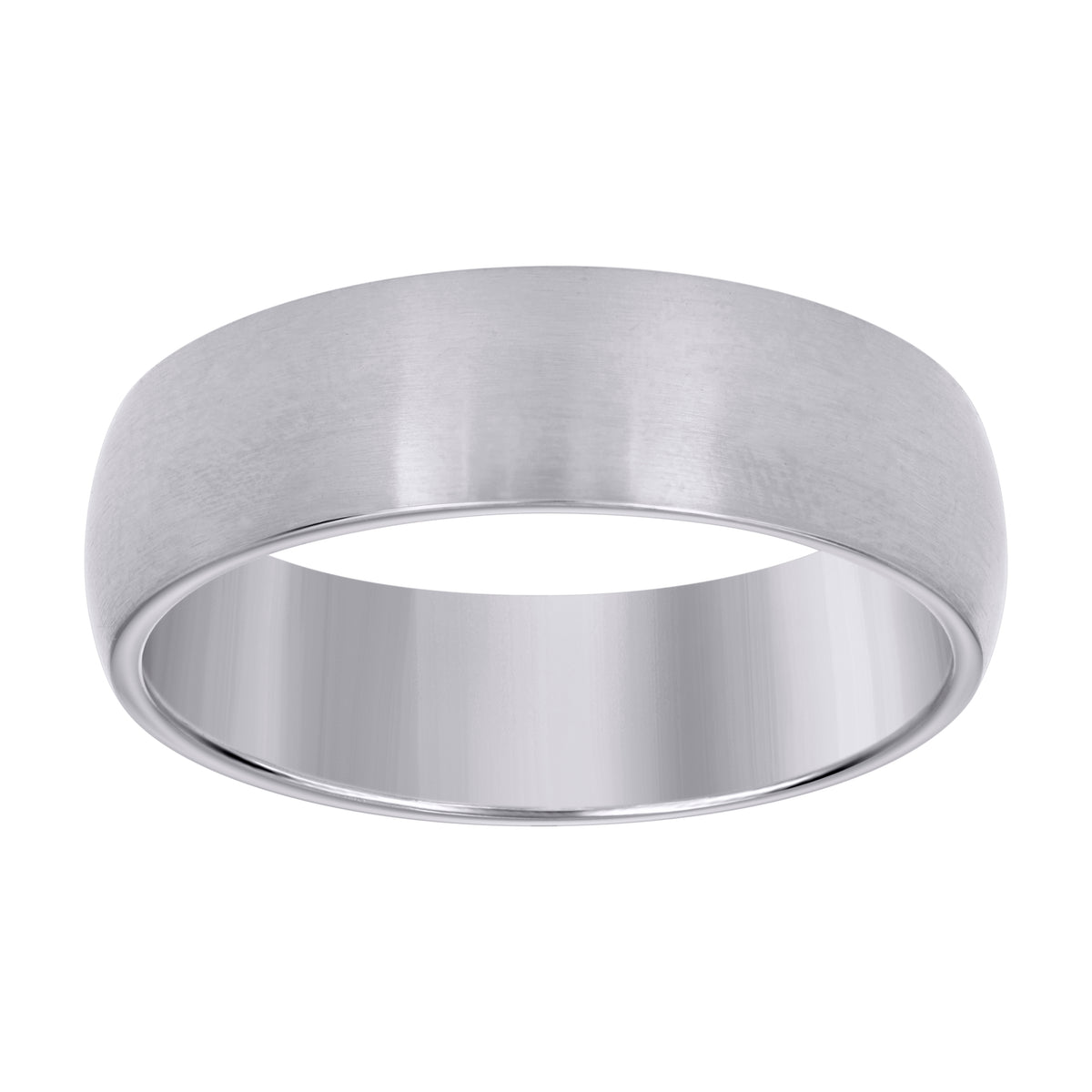 Stainless Steel Mens Comfort-Fit Wedding Band 7mm Size 9