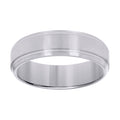 Stainless Steel Mens Comfort-Fit Wedding Band 7mm Size 12