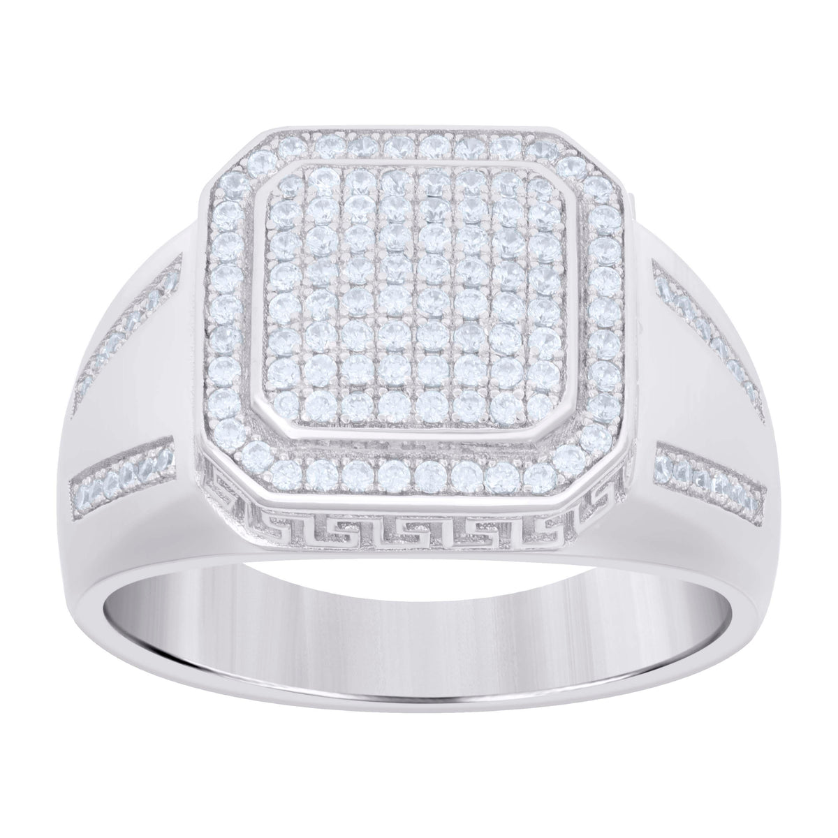 925 Sterling Silver Mens Cubic-Zirconia Fashion Ring