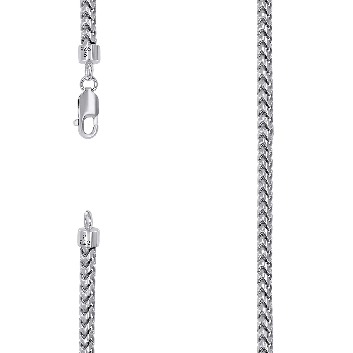 925 Silver Solid Franco Chain 3.7mm-26