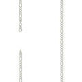 925 Silver Super Flat Figaro Chain 3.9mm