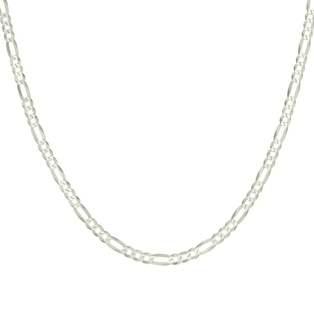 925 Silver Super Flat Figaro Chain 4.9mm-20"