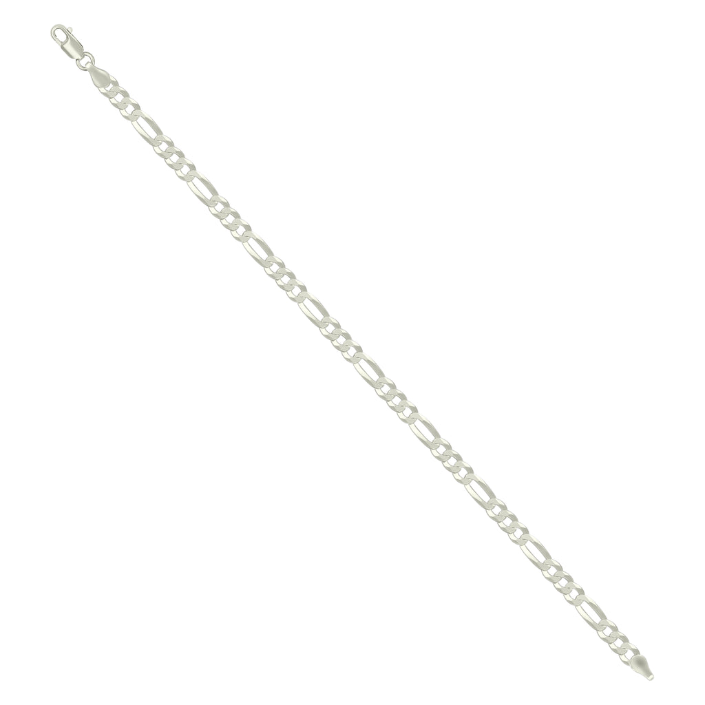 925 Silver Super Flat Figaro Chain 4.9mm-16"