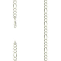 925 Silver Super Flat Figaro Chain 6.6mm