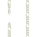 925 Silver Super Flat Figaro Chain 10mm-20"