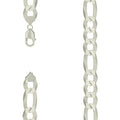925 Silver Super Flat Figaro Chain 350 13.5mm-9"