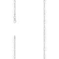 925 Silver Super Flat Figaro Chain 2.9mm-8"