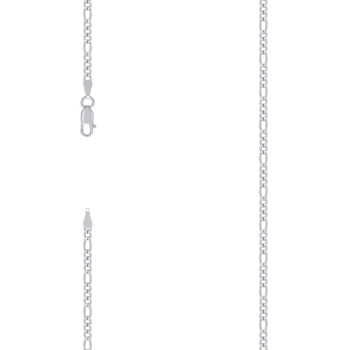 925 Silver Super Flat Figaro Chain 3.9mm-22"
