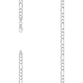 925 Silver Super Flat Figaro Chain 5.6mm-26"