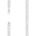 925 Silver Super Flat Figaro Chain 8.9mm-9"