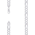 925 Silver Super Flat Figaro Chain 10mm-22"