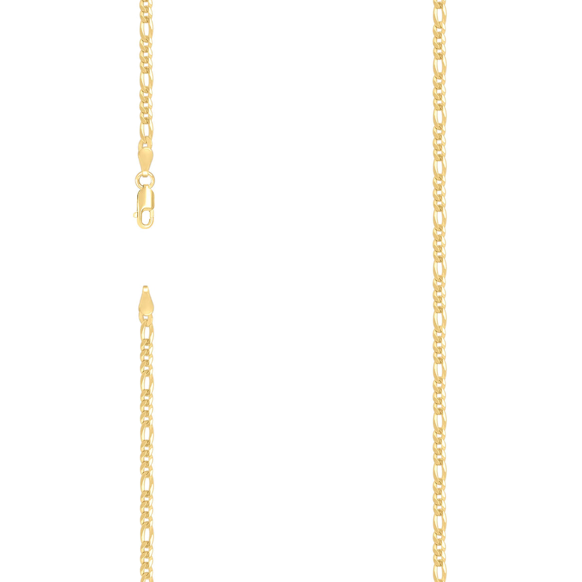 925 Silver Super Flat Figaro Chain 2.9mm-18"