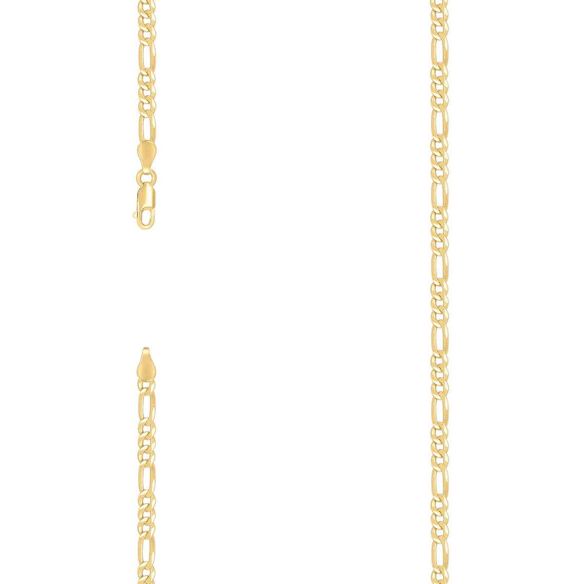 925 Silver Super Flat Figaro Chain 3.9mm