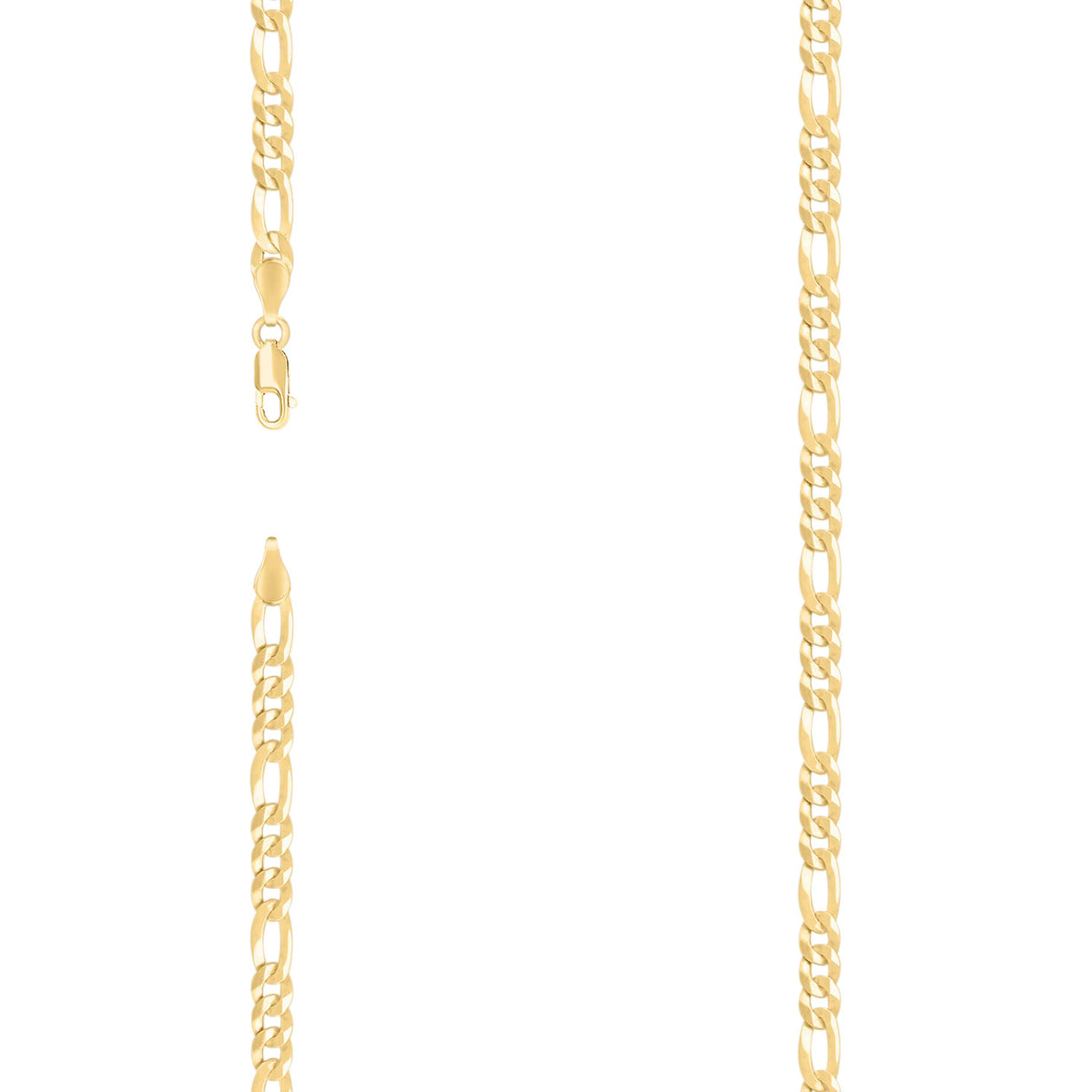 925 Silver Super Flat Figaro Chain 4.9mm-18"