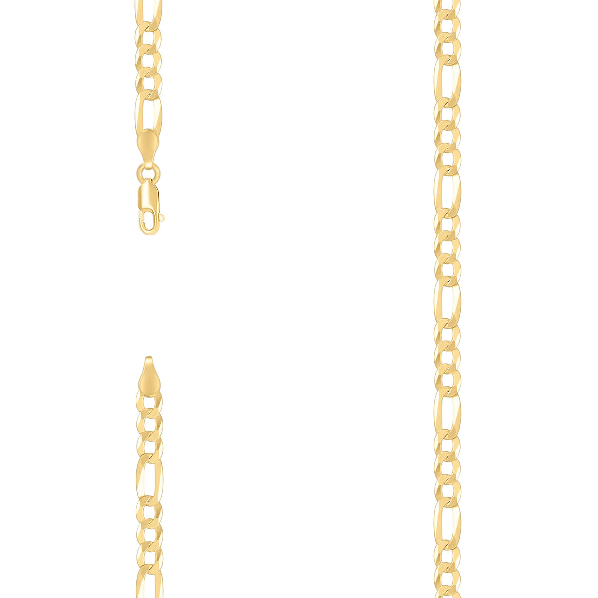 925 Silver Super Flat Figaro Chain 5.6mm-16"