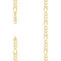 925 Silver Super Flat Figaro Chain 6.6mm-8"
