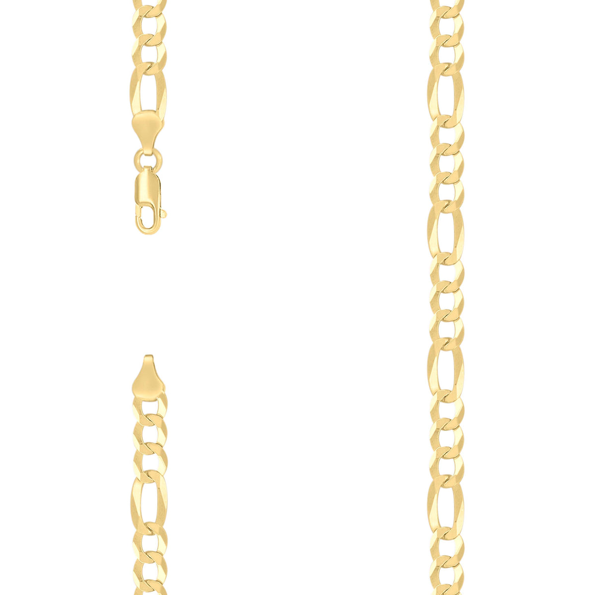 925 Silver Super Flat Figaro Chain 6.6mm-16"