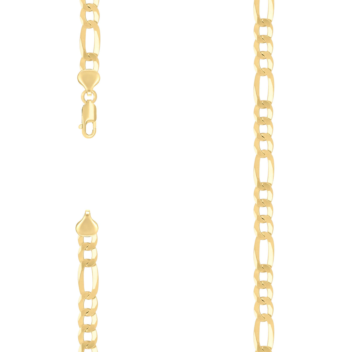 925 Silver Super Flat Figaro Chain 7.8mm-7"