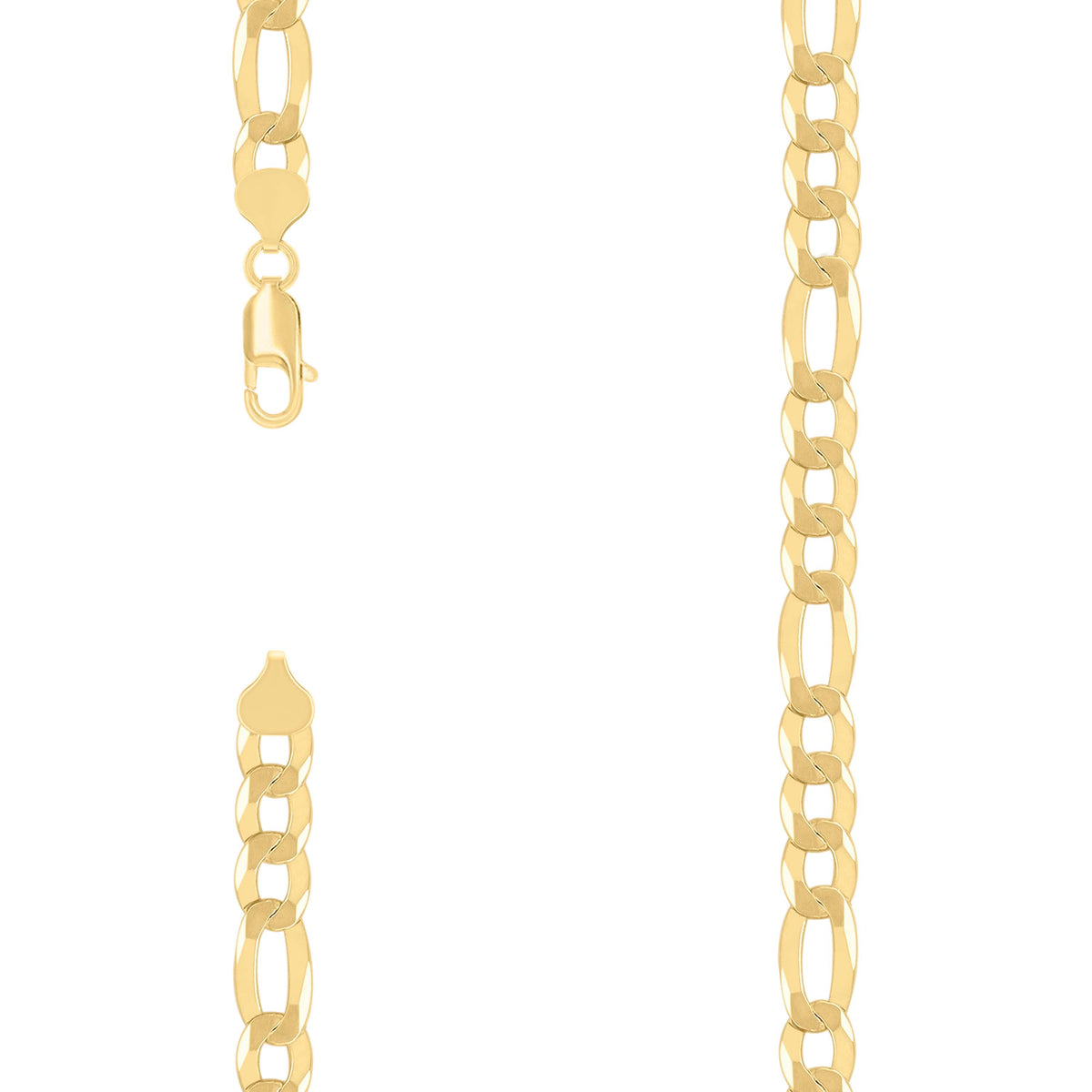 925 Silver Super Flat Figaro Chain 8.9mm-8"