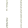 925 Silver Super Flat Figaro Chain 5.6mm-24"